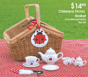 Children's Picnic Basket Product Photography